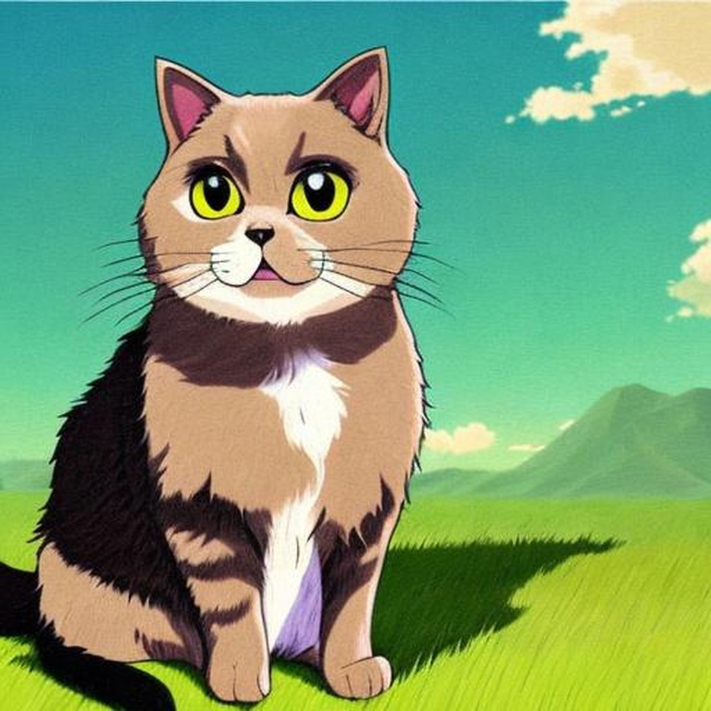 Image of Cartoon cat portrait